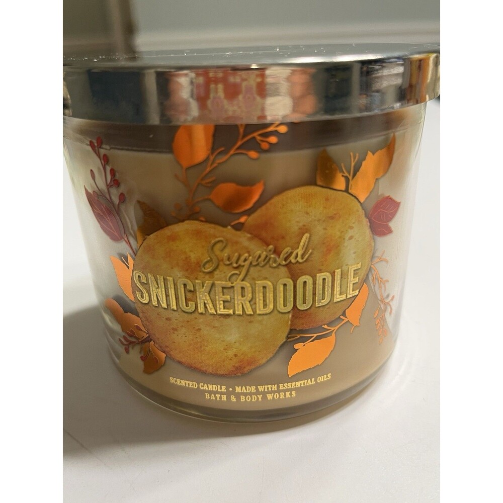 Bath And & Body Works Sugared Snickerdoodle 3-Wick Candle 14.5oz New